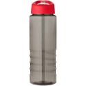 H2O Active® Eco Treble bidon z pokrywką z tutką o pojemności 750 ml ciemnografitowy, czerwony (21048202)