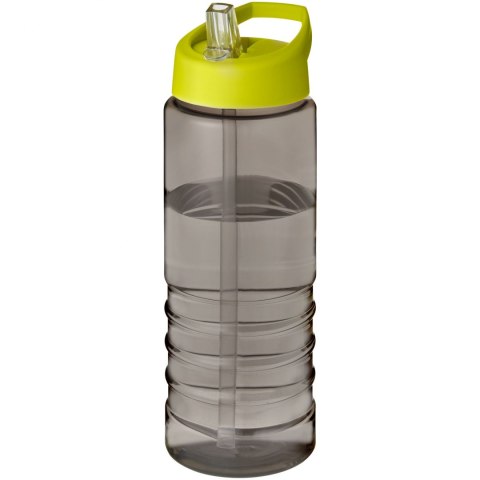 H2O Active® Eco Treble bidon z pokrywką z tutką o pojemności 750 ml ciemnografitowy, limonka (21048209)