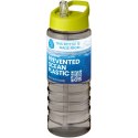 H2O Active® Eco Treble bidon z pokrywką z tutką o pojemności 750 ml ciemnografitowy, limonka (21048209)