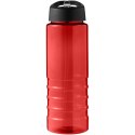 H2O Active® Eco Treble bidon z pokrywką z tutką o pojemności 750 ml czerwony, czarny (21048206)