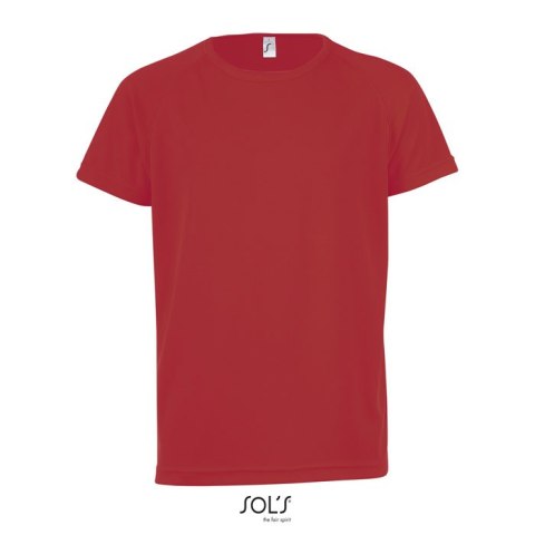 SPORTY Dziecięcy T-Shirt Czerwony XXL (S01166-RD-XXL)