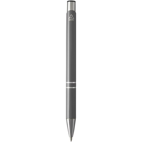 Moneta długopis z aluminium z recyklingu szary (10782282) Moneta długopis z aluminium z recyklingu szary (10782282)