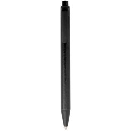 Chartik monochromatyczny długopis z papieru z recyklingu z matowym wykończeniem czarny (10783990)