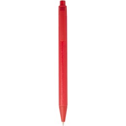 Chartik monochromatyczny długopis z papieru z recyklingu z matowym wykończeniem czerwony (10783921)