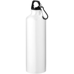 Oregon butelka na wodę o pojemności 770 ml z karabińczykiem wykonana z aluminium z recyklingu z certyfikatem RCS biały (10073901