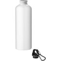 Oregon butelka na wodę o pojemności 770 ml z karabińczykiem wykonana z aluminium z recyklingu z certyfikatem RCS biały (10073901