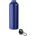 Oregon butelka na wodę o pojemności 770 ml z karabińczykiem wykonana z aluminium z recyklingu z certyfikatem RCS niebieski (1007