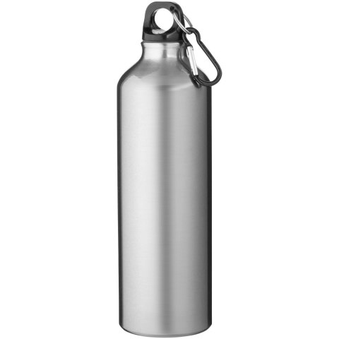 Oregon butelka na wodę o pojemności 770 ml z karabińczykiem wykonana z aluminium z recyklingu z certyfikatem RCS srebrny (100739