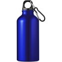 Oregon butelka na wodę z karabińczykiem wykonana z aluminium z recyklingu z certyfikatem RCS o pojemności 400 ml niebieski (1007