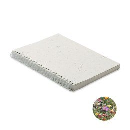 Notes A5 z papieru siewnego biały (MO2083-06)