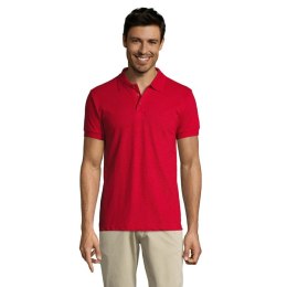 PRIME Męskie polo 200g Czerwony 4XL (S00571-RD-4XL)