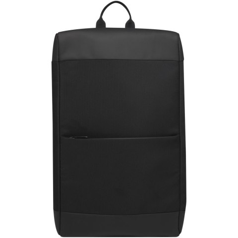 Rise plecak na laptopa o przekątnej 15,6 cali z tworzywa sztucznego pochodzącego z recyclingu z certyfikatem GRS czarny (1206979 Rise plecak na laptopa o przekątnej 15,6 cali z tworzywa sztucznego pochodzącego z recyclingu z certyfikatem GRS czarny (1206979