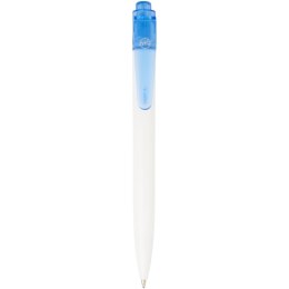 Thalaasa długopis z plastiku pochodzącego z oceanów niebieski przezroczysty, biały (10786152)