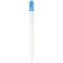 Thalaasa długopis z plastiku pochodzącego z oceanów niebieski przezroczysty, biały (10786152)