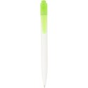 Thalaasa długopis z plastiku pochodzącego z oceanów zielony przezroczysty, biały (10786161)