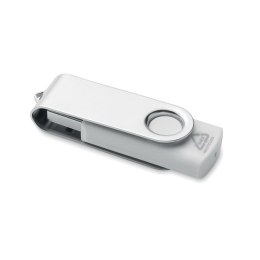 USB 16G z ABS z recyklingu biały 16G (MO2080-06-16G)