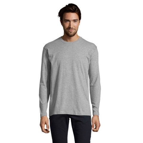 MONARCH Męski T-SHIRT 150g szary melanż 3XL (S11420-GM-3XL)