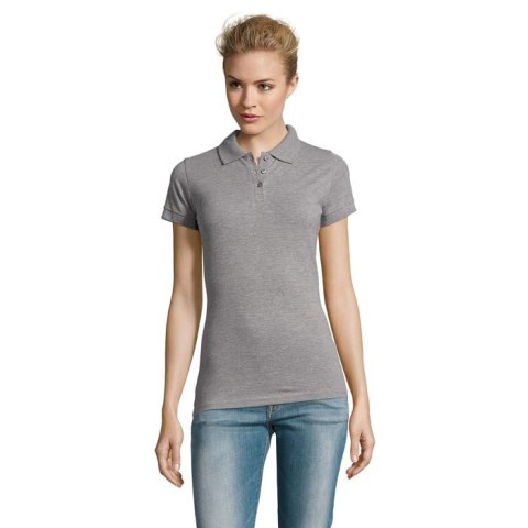 PERFECT Damskie POLO 180g grey melange XL (S11347-GY-XL)