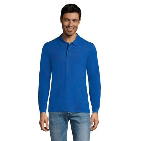 PERFECT MEN LSL POLO 180g Niebieski L (S02087-RB-L) PERFECT MEN LSL POLO 180g Niebieski L (S02087-RB-L)