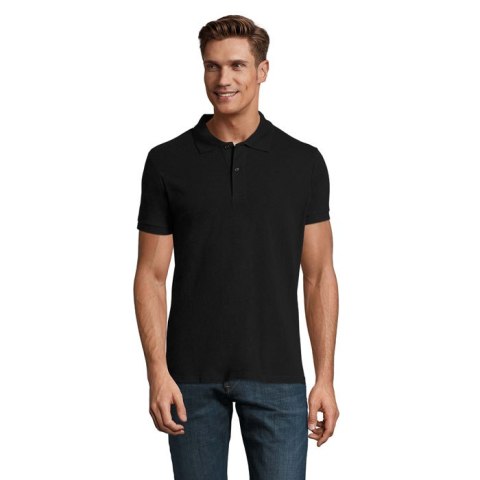 PERFECT Męskie POLO 180g Czarny / Czarny opal 4XL (S11346-BK-4XL) PERFECT Męskie POLO 180g Czarny / Czarny opal 4XL (S11346-BK-4XL)
