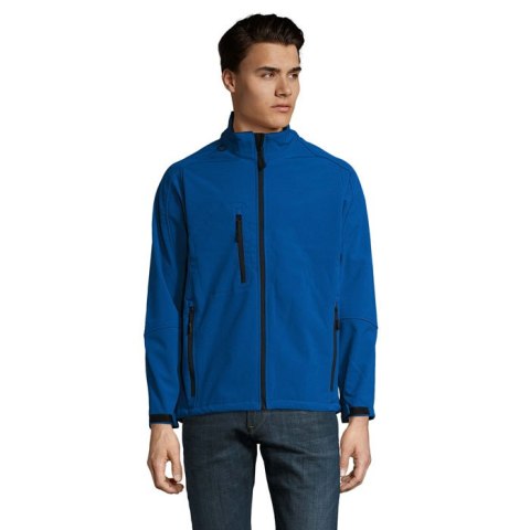 RELAX Męski softshell 340g Niebieski 3XL (S46600-RB-3XL)