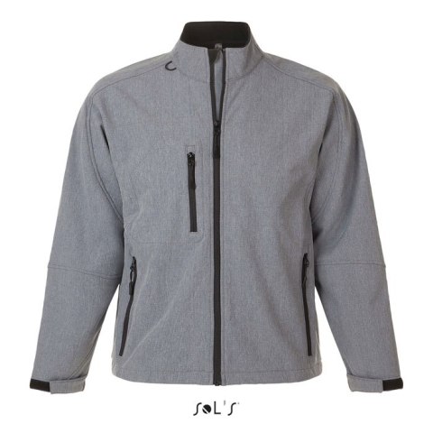 RELAX Męski softshell 340g szary melanż 3XL (S46600-GM-3XL)