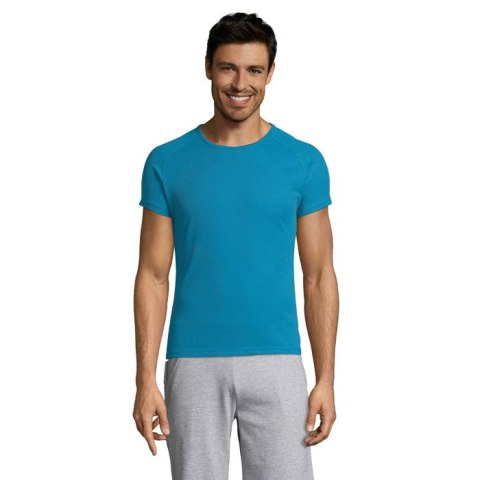 SPORTY Męski T-SHIRT 140g Aqua 3XL (S11939-AQ-3XL)