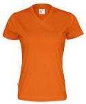 T-SHIRT V-NECK LADY - XL (ORANGE)