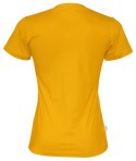 T-SHIRT V-NECK LADY - L (YELLOW)