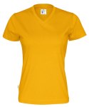 T-SHIRT V-NECK LADY - XXL (YELLOW)