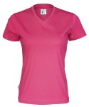 T-SHIRT V-NECK LADY - M (CERISE)