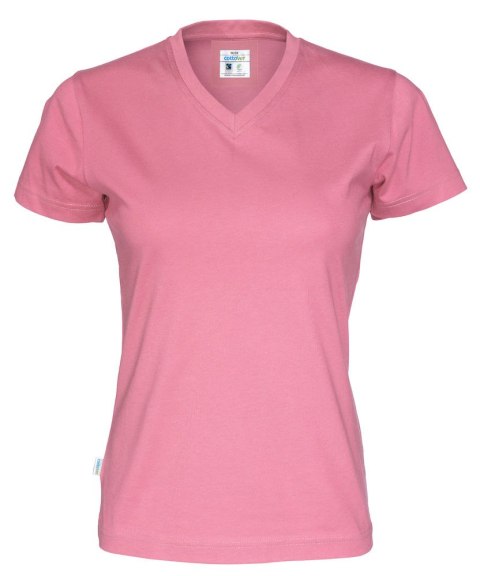 T-SHIRT V-NECK LADY - XS (PINK)