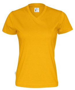 T-SHIRT V-NECK LADY - S (YELLOW)