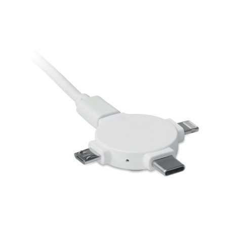 Adapter do kabli 3 w 1 biały (MO9654-06) Adapter do kabli 3 w 1 biały (MO9654-06)