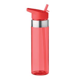 Butelka z tritanu 650ml przezroczysty czerwony (MO9227-25)
