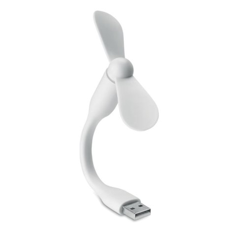 Przenośny wentylator USB biały (MO9063-06)