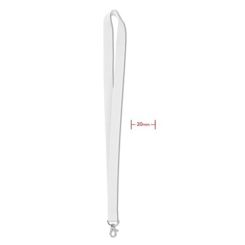 Smycz 20mm biały (MO9058-06) Smycz 20mm biały (MO9058-06)