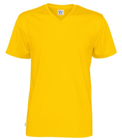 T-SHIRT V-NECK - 4XL (YELLOW)