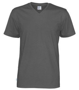 T-SHIRT V-NECK - L (CHARCOAL)