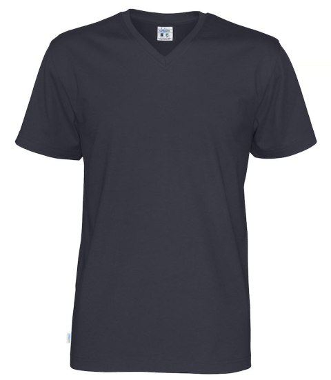 T-SHIRT V-NECK - L (NAVY)