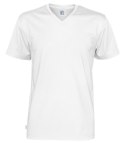 T-SHIRT V-NECK - L (WHITE)