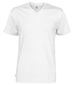 T-SHIRT V-NECK - L (WHITE)