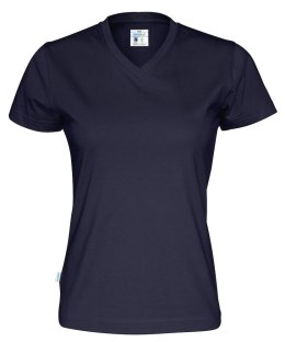 T-SHIRT V-NECK LADY - 3XL (NAVY)