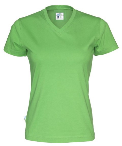 T-SHIRT V-NECK LADY - L (GREEN)