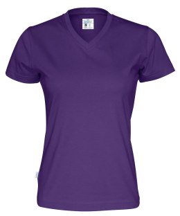 T-SHIRT V-NECK LADY - XL (PURPLE)