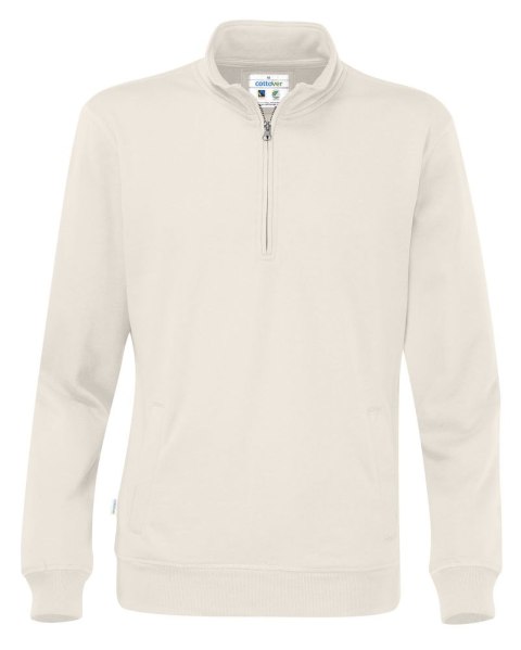 HALF ZIP UNISEX - XXL (OFF-WHITE) HALF ZIP UNISEX - XXL (OFF-WHITE)