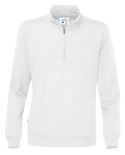 HALF ZIP UNISEX - L (WHITE)