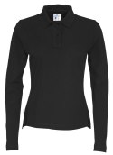 PIQUE LONG SLEEVE LADY - XXL (BLACK)