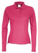 PIQUE LONG SLEEVE LADY - L (CERISE)