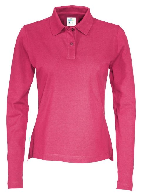 PIQUE LONG SLEEVE LADY - L (CERISE) PIQUE LONG SLEEVE LADY - L (CERISE)